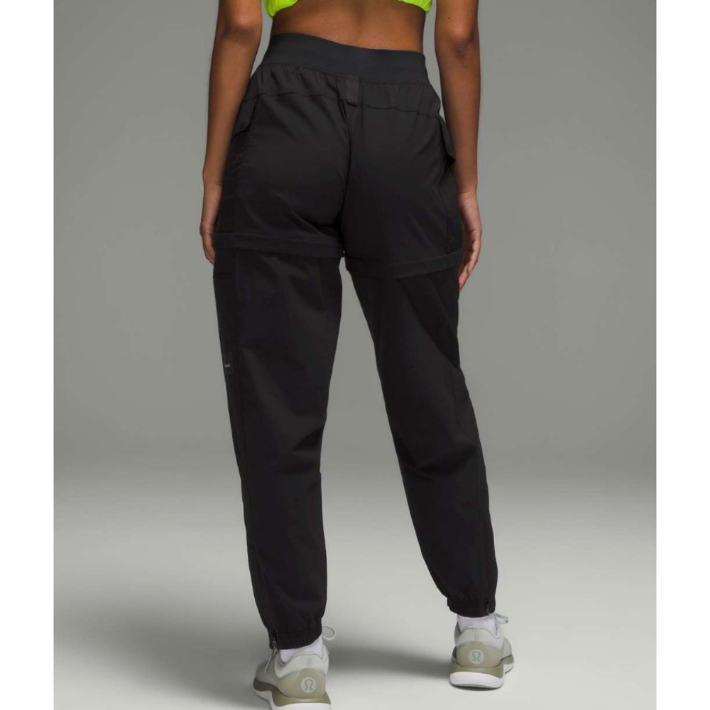 Lululemon Detours Welcome Convertible Cargo Pants Black Mens Small Hiking Jogger